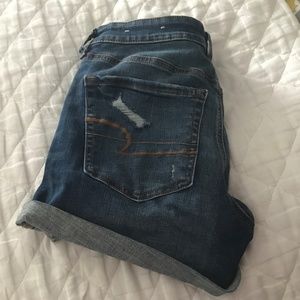 American Eagle Medium Wash Jean Shorts